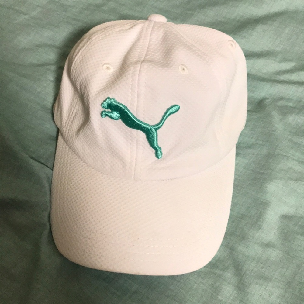 White puma hat